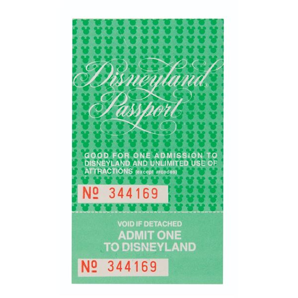 A 1984 Disneyland Passport.