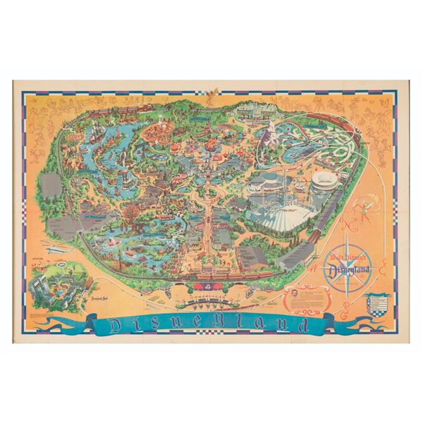 A 1968 Disneyland Souvenir Map.