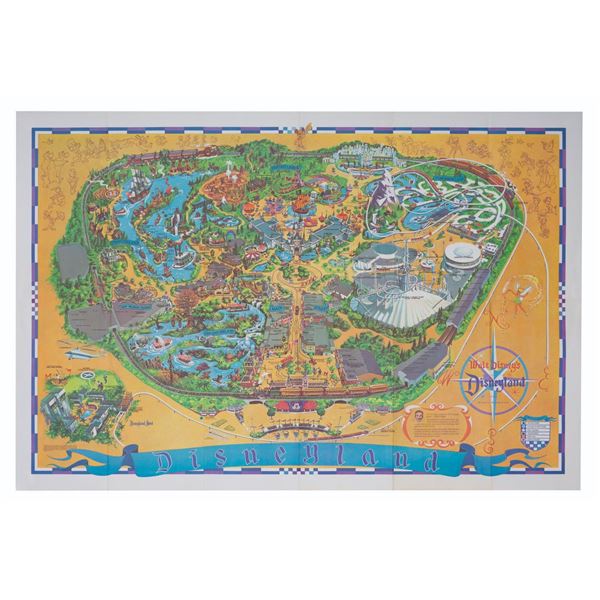 A 1968 Disneyland Souvenir Map.