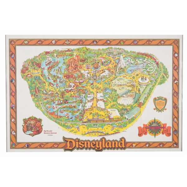 A 1978 Disneyland Souvenir Map.