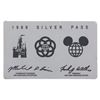 Image 6 : A Collection of Disney Silver Passes & Employee Badge.