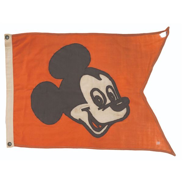 An Official Disneyland Mickey Mouse Flag.