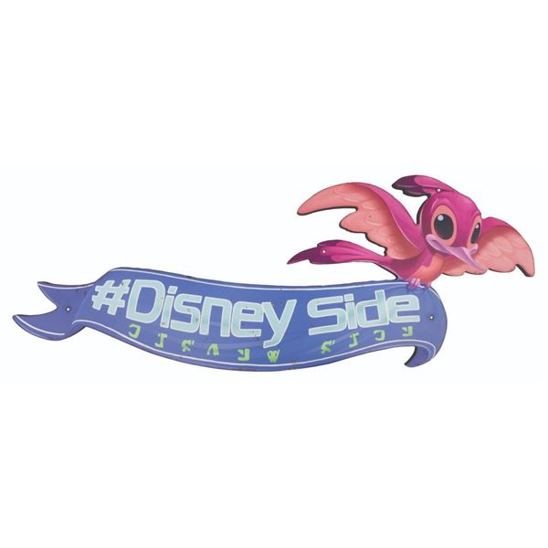 A #DisneySide Social Campaign Sign.