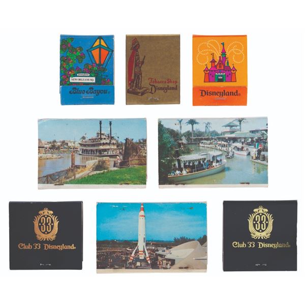 A Collection of Disneyland Match Books.