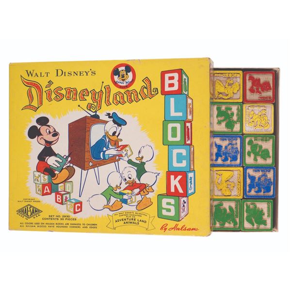 A Disneyland Blocks Set in Box.