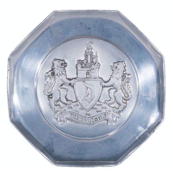 A Disneyland Coat of Arms Metal Dish.