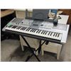 Image 1 : Yamaha E403 electronic keyboard with stand