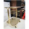 Image 2 : brass and glass end table