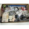 Image 1 : Box with various hardware items shelf brackets