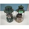 Image 1 : Lot of two Coleman Lanterns -- Nickle plated / chrome  one embossed CPR