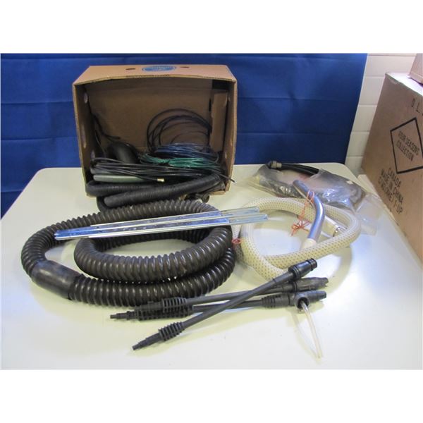 Assorted hoses clothesline and miscellaneous