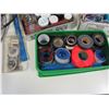 Image 7 : String trimmer line, wire brush, shop items