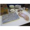 Image 2 : granite Cutting board and assorted dishes