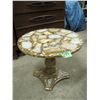 Image 2 : round Epoxy table with cut rock slabs