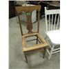 Image 2 : Lot of three wood occasional chairs