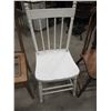 Image 3 : Lot of three wood occasional chairs