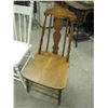 Image 4 : Lot of three wood occasional chairs