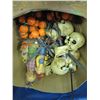 Image 1 : Box with assorted Halloween decorations