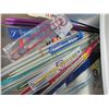 Image 13 : multi drawer storage system with doll making supplies, knitting needles  Cutting Mats