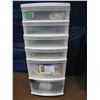 Image 19 : multi drawer storage system with doll making supplies, knitting needles  Cutting Mats
