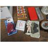 Image 3 : Cribbage board , small figurines, Domino game,  miscellaneous