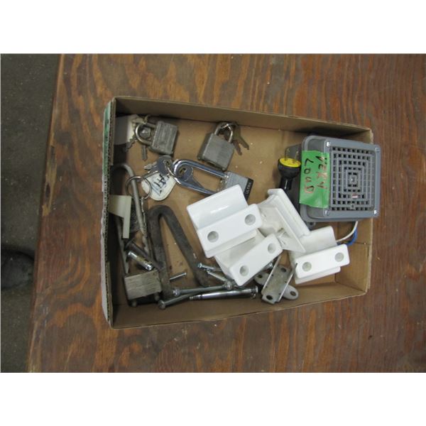 Padlocks , very loud electric buzzer ,