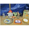 Image 1 : Chicken ornaments , rag doll , clock and miscellaneous