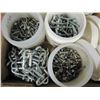Image 2 : Box of assorted stove bolts and chain