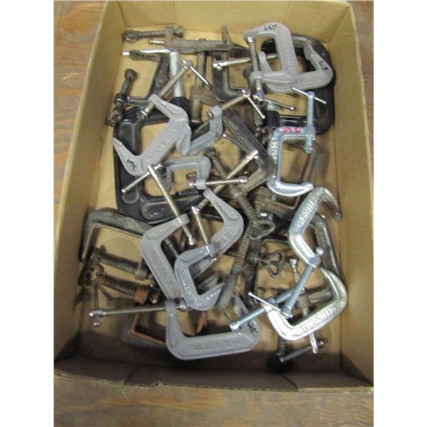 various smaller C clamps