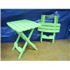 Image 1 : set of 2 small folding tables good for camping