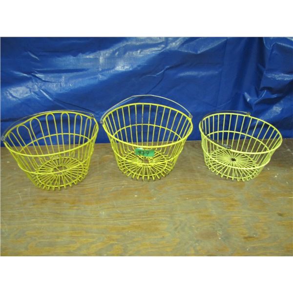 3 egg baskets