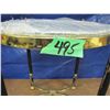 Image 8 : small brass & glass side table - some paint flaking