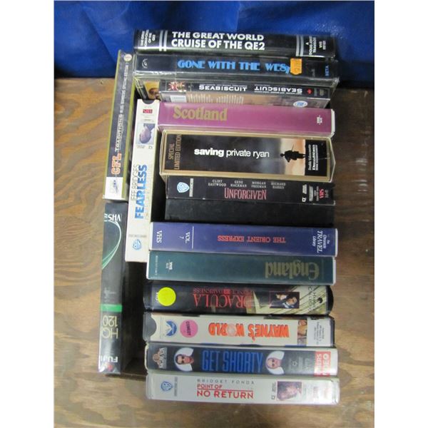 assorted VHS movies