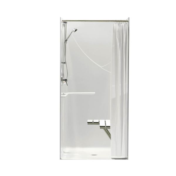 DOUCHE EN FIBRE DE VERRE OUTLOOK BFS-36F BLANC