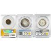 Image 2 : 1924-1966 [3] 1 1C, 1 25C, 1 50C ANACS/PCGS