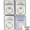 Image 1 : 1953-1970 [4] Silver Half Dollars NGC/PCGS PF/MS