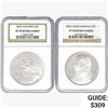 Image 1 : 2002&2005-P [2] US Varied Silver Coinage NGC PF70