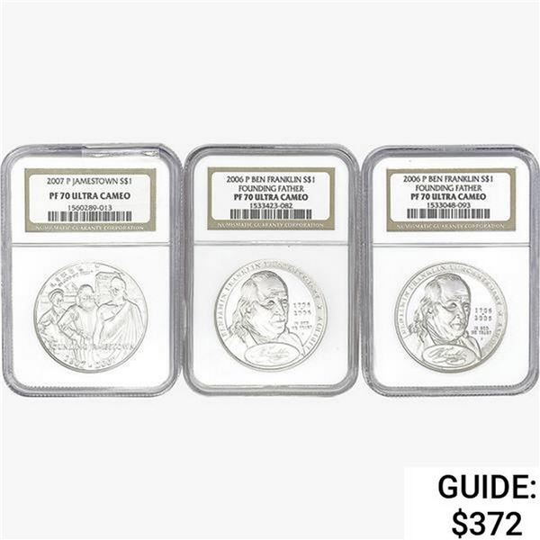 2006-2007-P [3] US Varied SILV Coinage NGC PF70 UC
