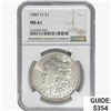 Image 1 : 1887-O Morgan Silver Dollar NGC MS61