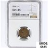 Image 1 : 1868 Indian Head Cent NGC AU53 BN