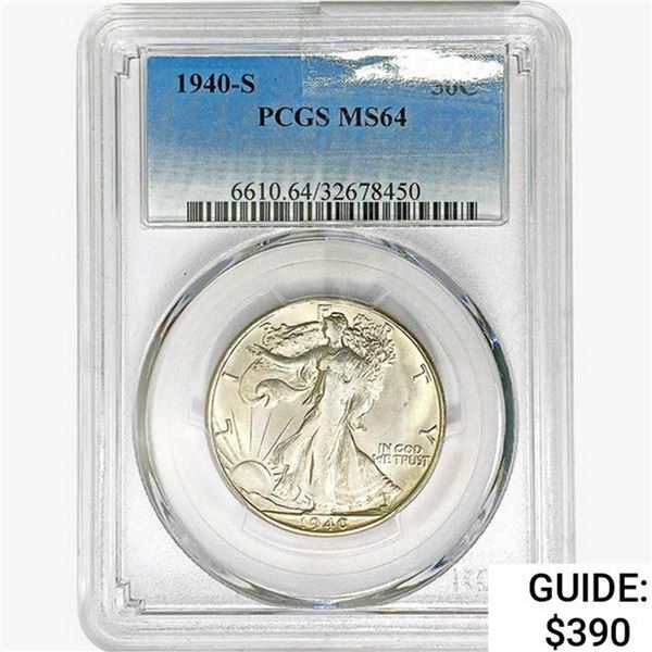 1940-S Walking Liberty Half Dollar PCGS MS64