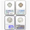 Image 2 : [4] Varied US Silver Coinage NGC PF/MS [1947-S, 19