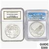Image 1 : [2] US 1oz Silver Dollars ICG/NGC PF/MS70