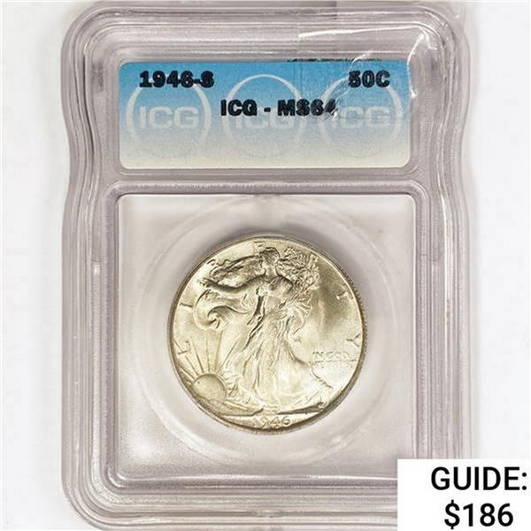 1946-S Walking Liberty Half Dollar ICG MS64