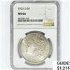Image 1 : 1921-D Morgan Silver Dollar NGC MS64