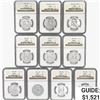 Image 1 : 1955-1963 [10] Kennedy Half Dollar NGC PF67 INCLD.