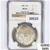 Image 1 : 1887 Morgan Silver Dollar NGC MS65