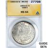 Image 1 : 1883-CC Morgan Silver Dollar ANACS MS64 VAM-5