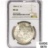 Image 1 : 1884-CC Morgan Silver Dollar NGC MS62