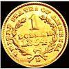 Image 2 : 1854-D Rare Gold Dollar UNCIRCULATED